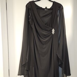 Black cape dress